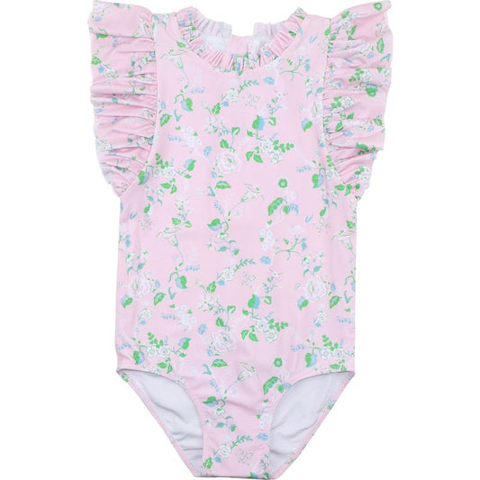 Pink Rose Vine Swimsuit