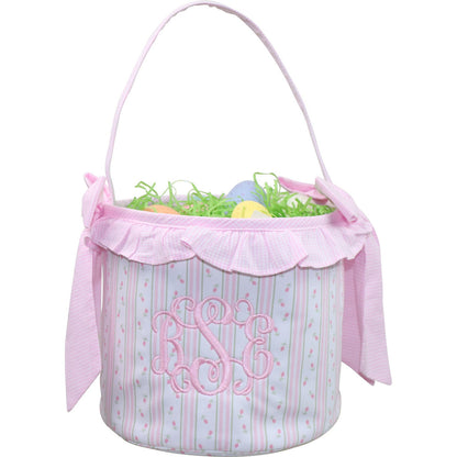 Pink Rosebud Easter Basket