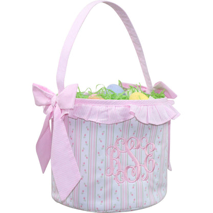 Pink Rosebud Easter Basket