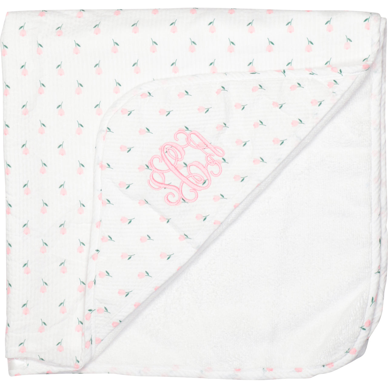 Pink Rosebud Hooded Towel2