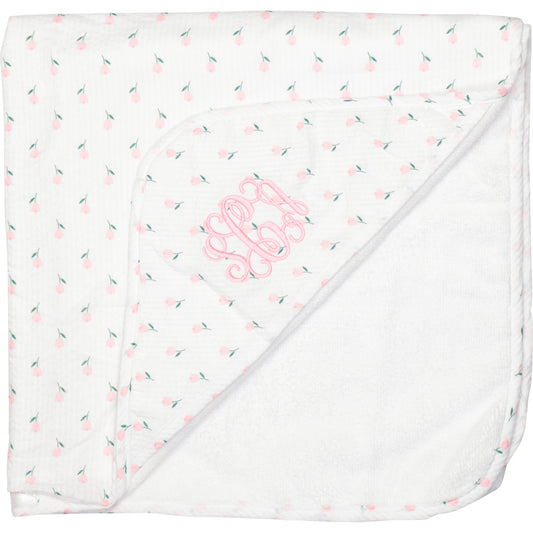 Pink Rosebud Hooded Towel2