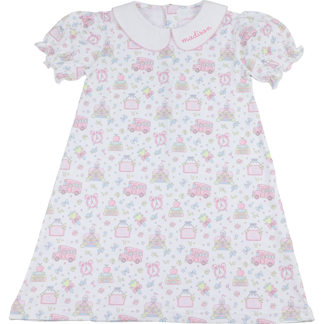 Pink School Bus Knit Dress