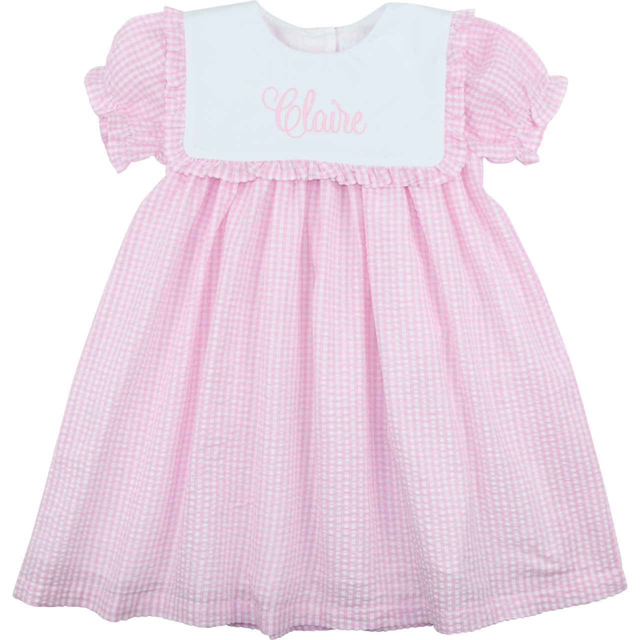 Pink Seersucker Dress