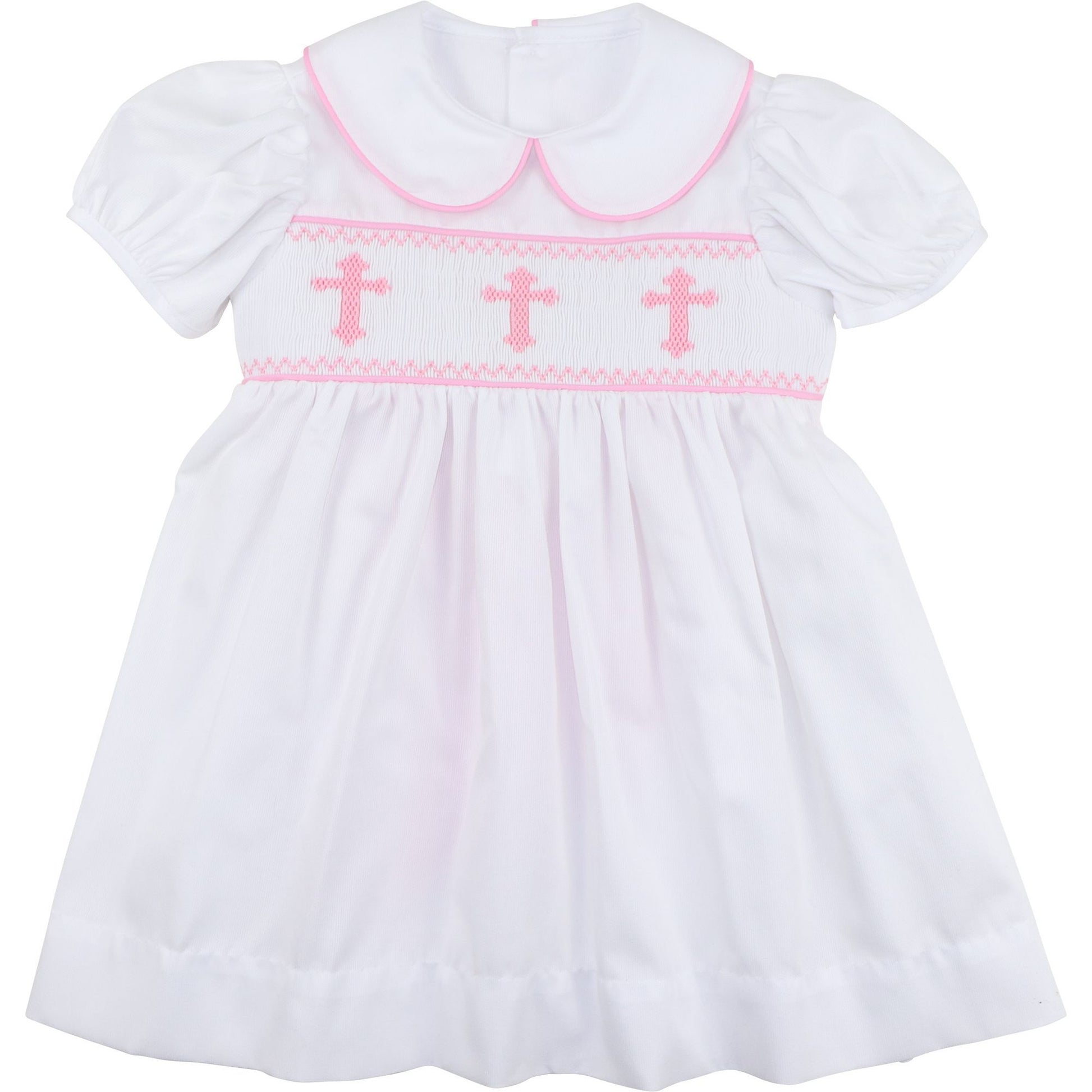 Pink Smocked Cross Dress