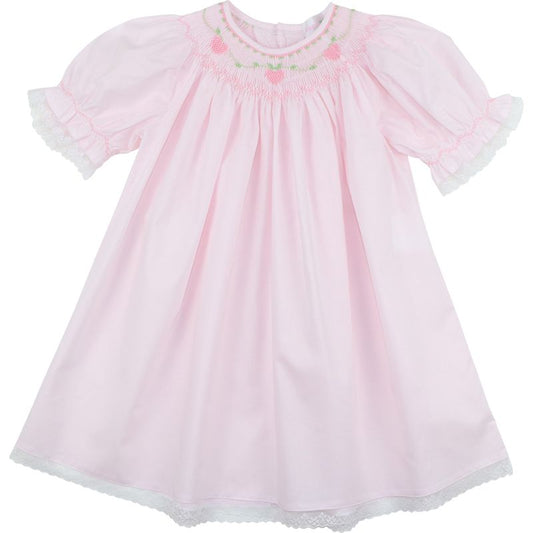 Pink Smocked Hearts Dress
