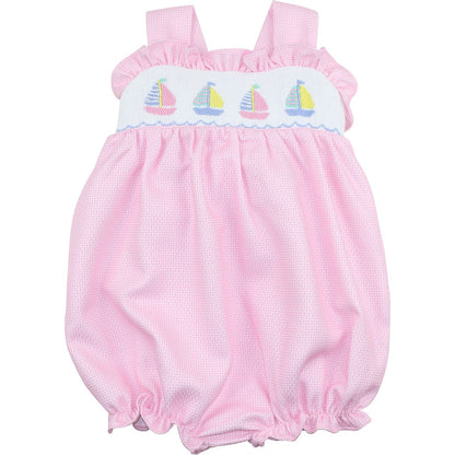 Pink Smocked Sailboats Bubble