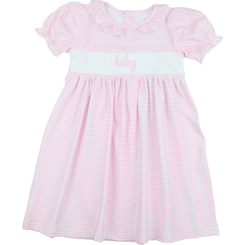 Pink Stripe Knit Dress