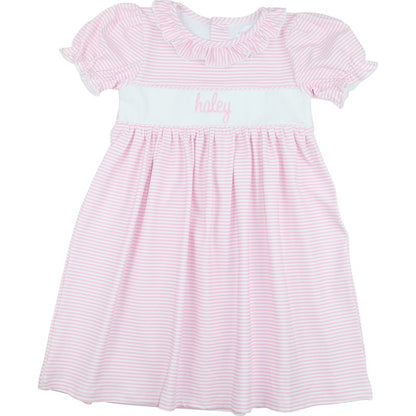 Pink Stripe Knit Dress