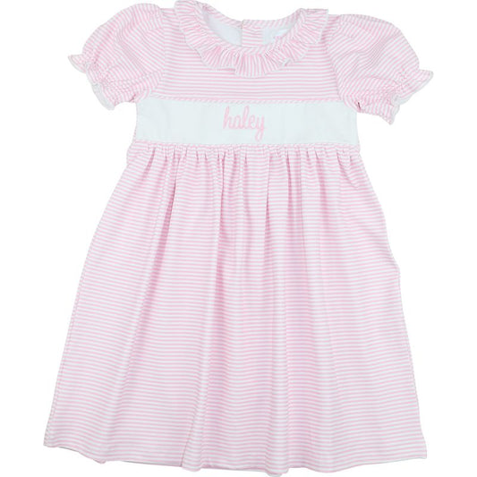 Pink Stripe Knit Dress