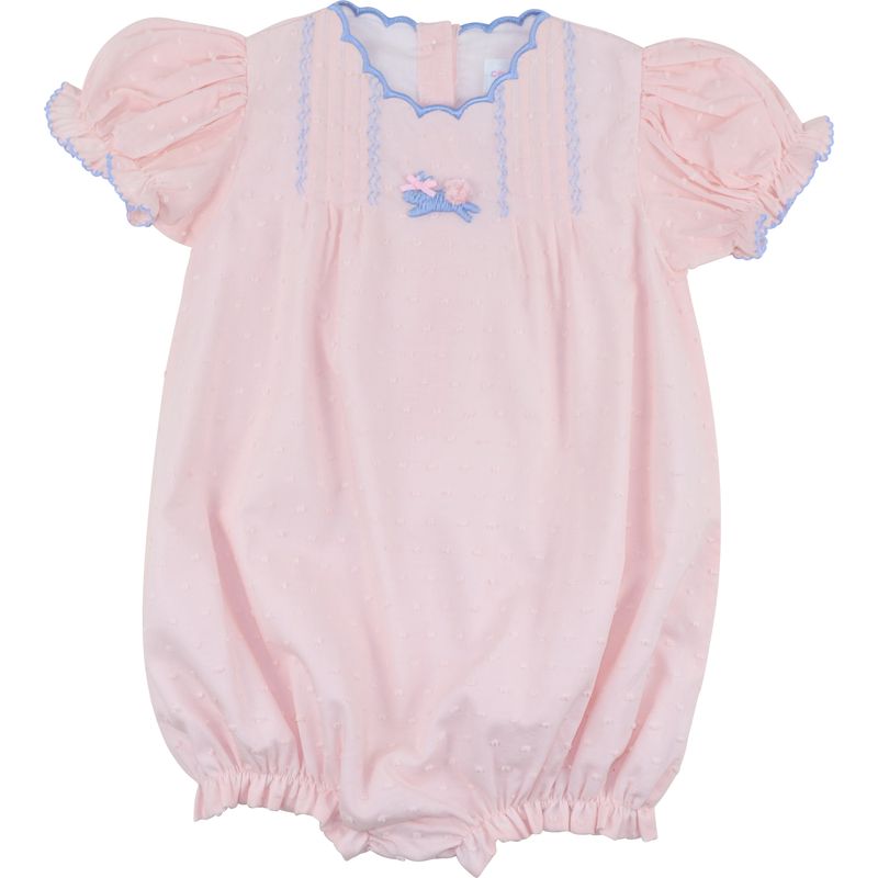 Pink Swiss Dot Bunny Bubble