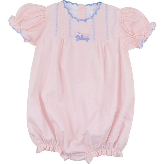 Pink Swiss Dot Bunny Bubble