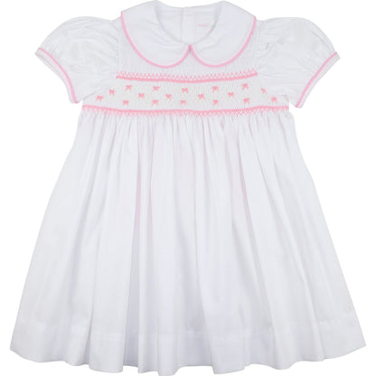 Pique Smocked Bow Dress