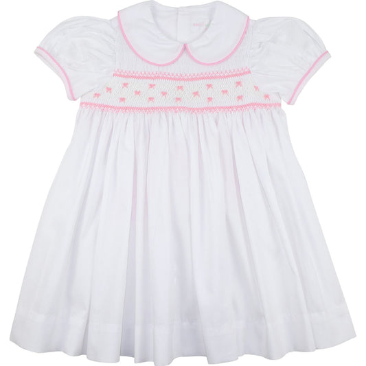 Pique Smocked Bow Dress