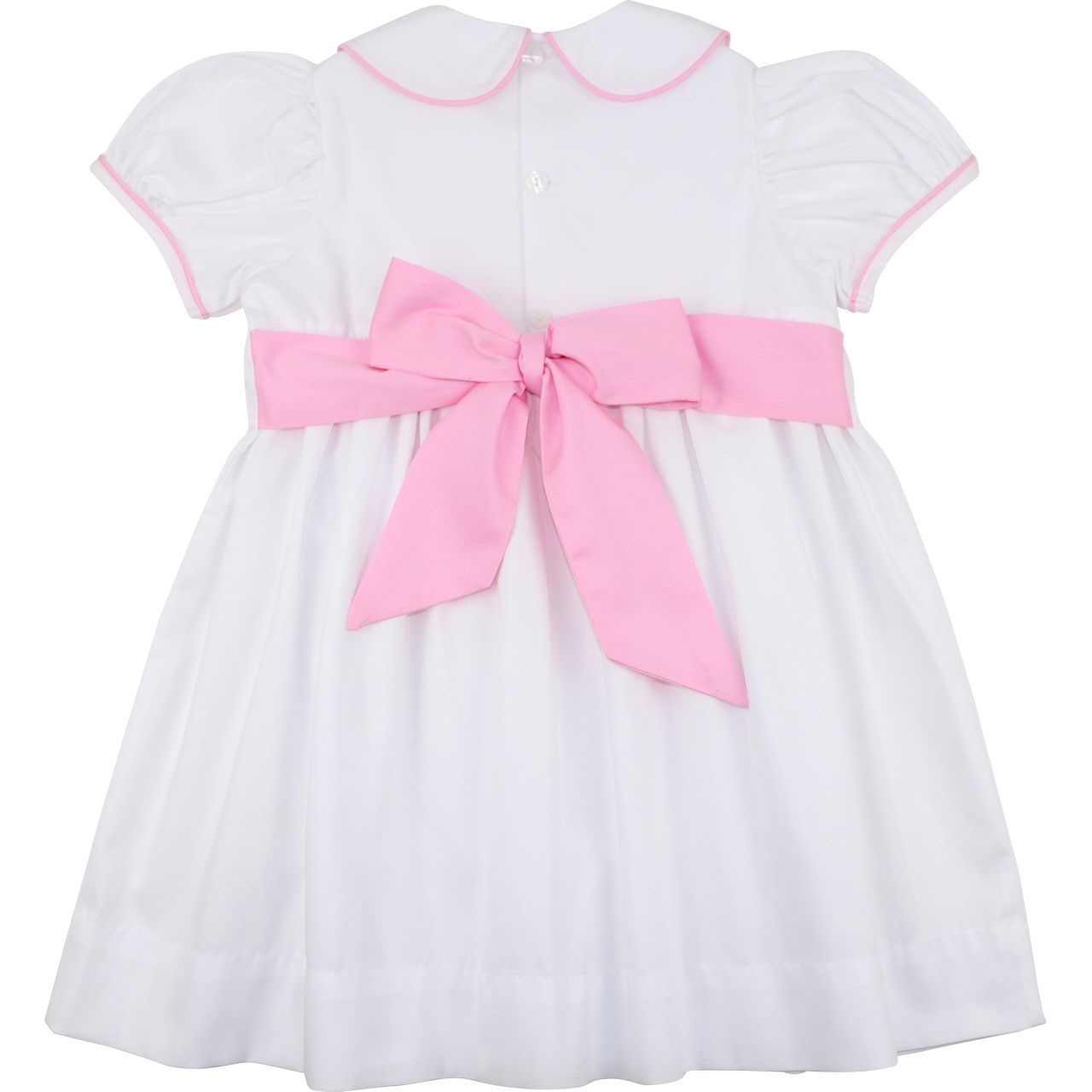 Pique Smocked Bow Dress