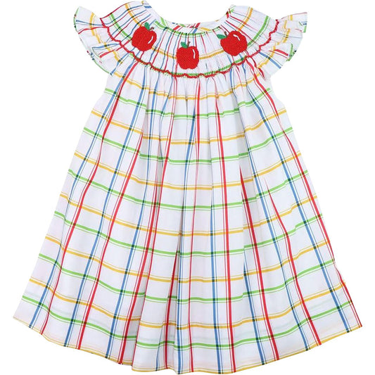 Plaid Smocked Apple Dress