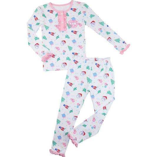 Preppy Santa Knit Pajamas