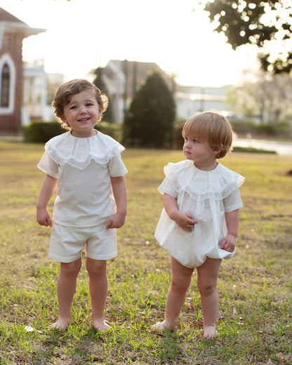 White Heirloom Short Set