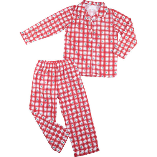 Red Check Christmas Tree Pajamas
