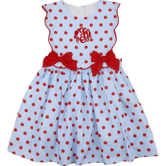 Red And Blue Apple Bow Dress1
