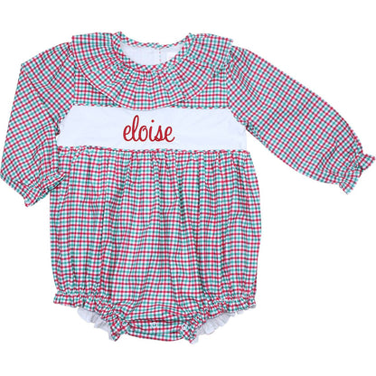 Red And Green Windowpane Insert Bubble