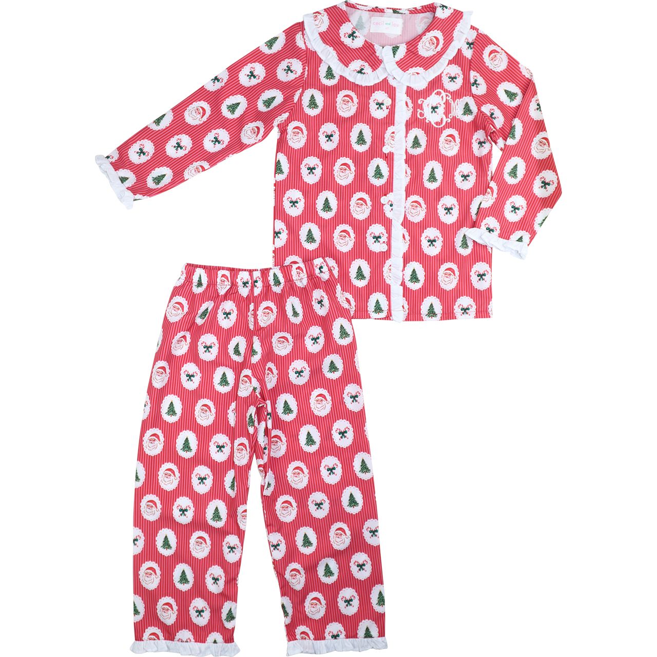 Red Christmas Print Pajamas