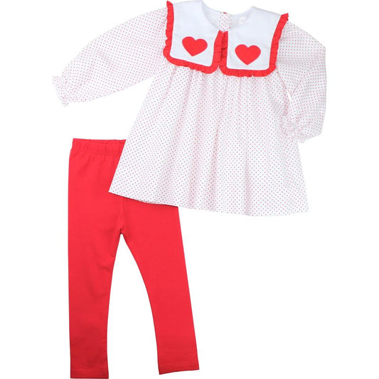 Red Dot Heart Legging Set
