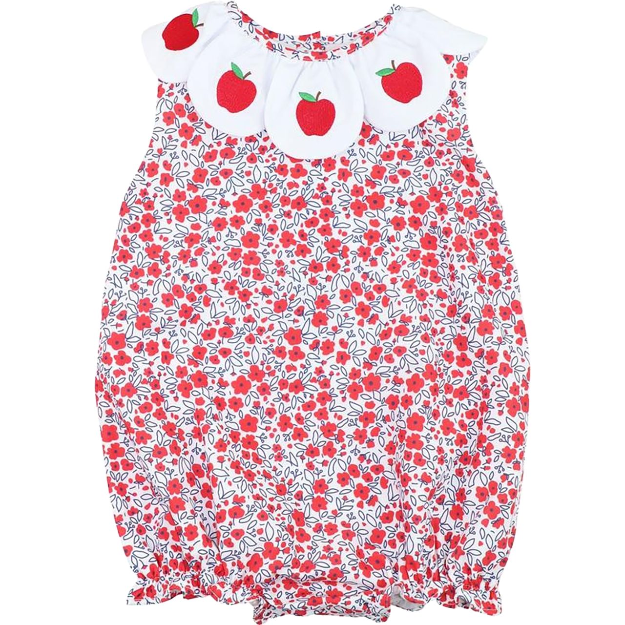 Red Floral Apple Bubble
