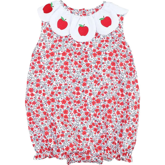 Red Floral Apple Bubble