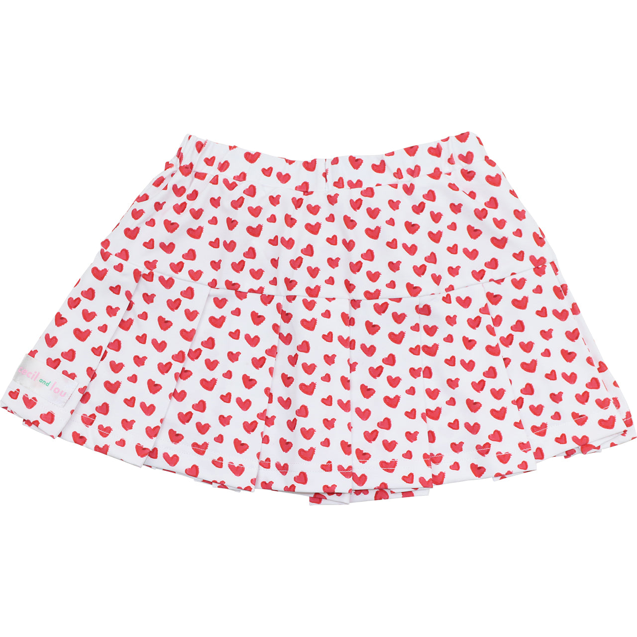 Red Heart Tennis Skirt