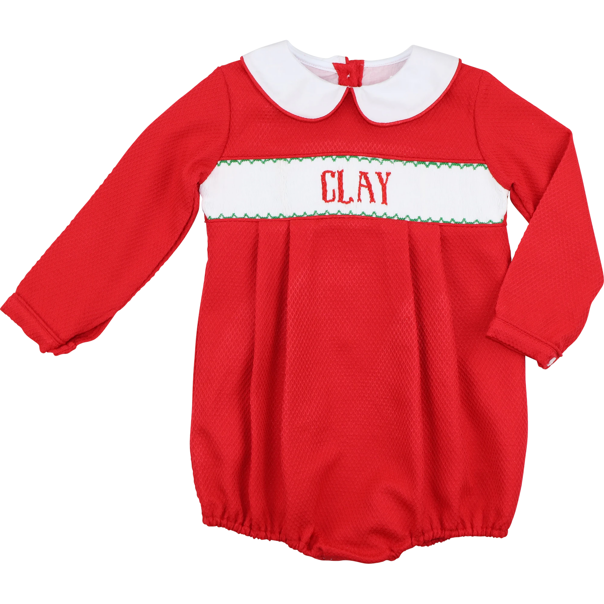 Red Honeycomb Custom Smocked Bubble