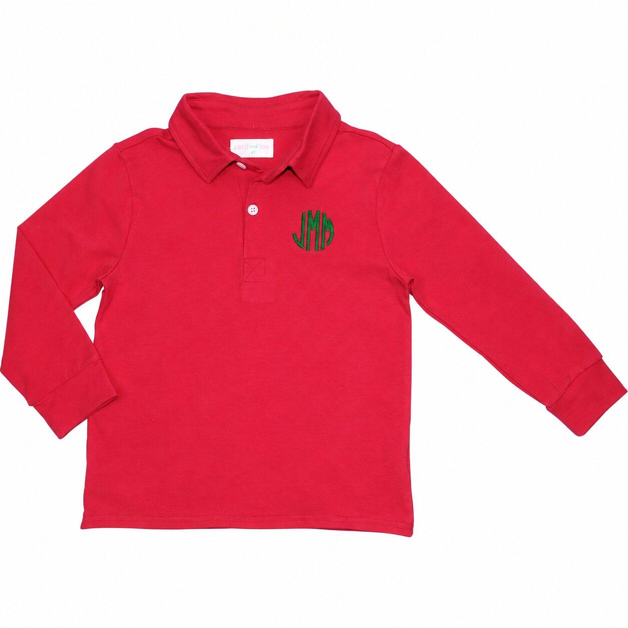 Red Knit Polo Shirt