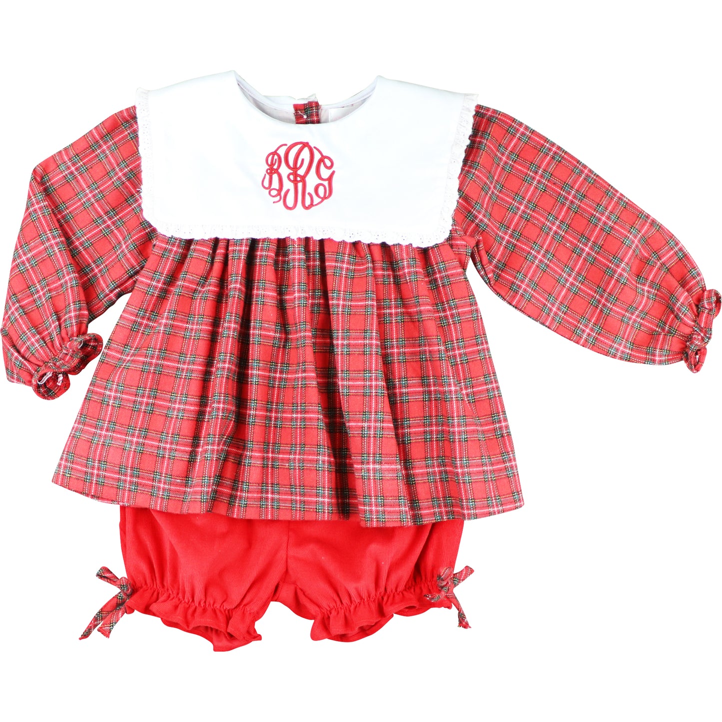 Red Plaid Bloomer Set