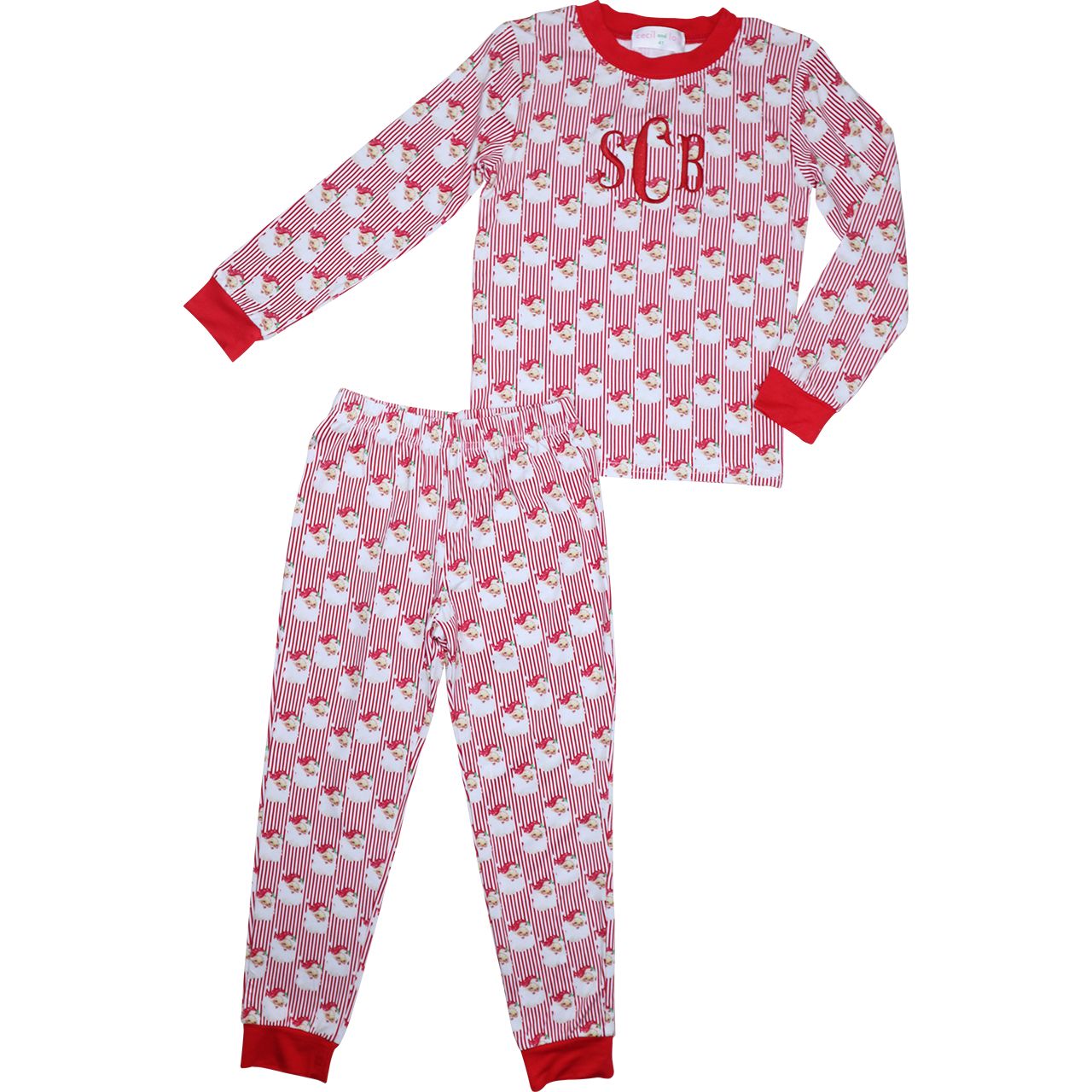Red Santa Knit Pajamas