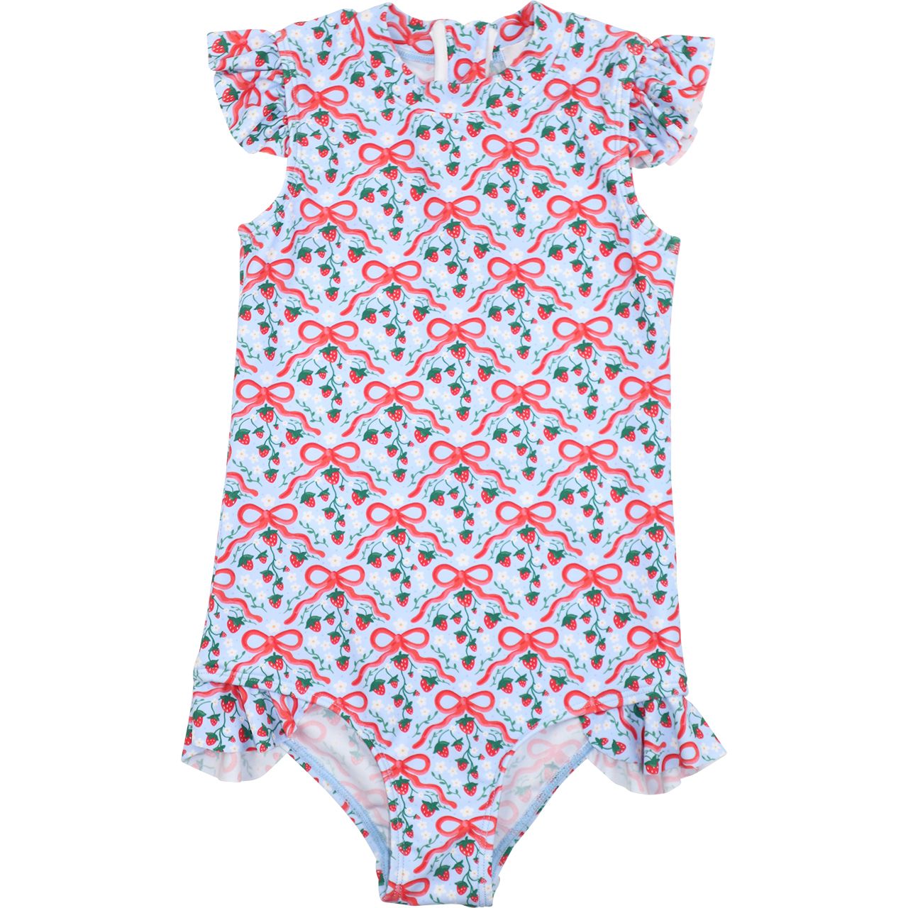 Ribbon And Strawberry Swimsuit