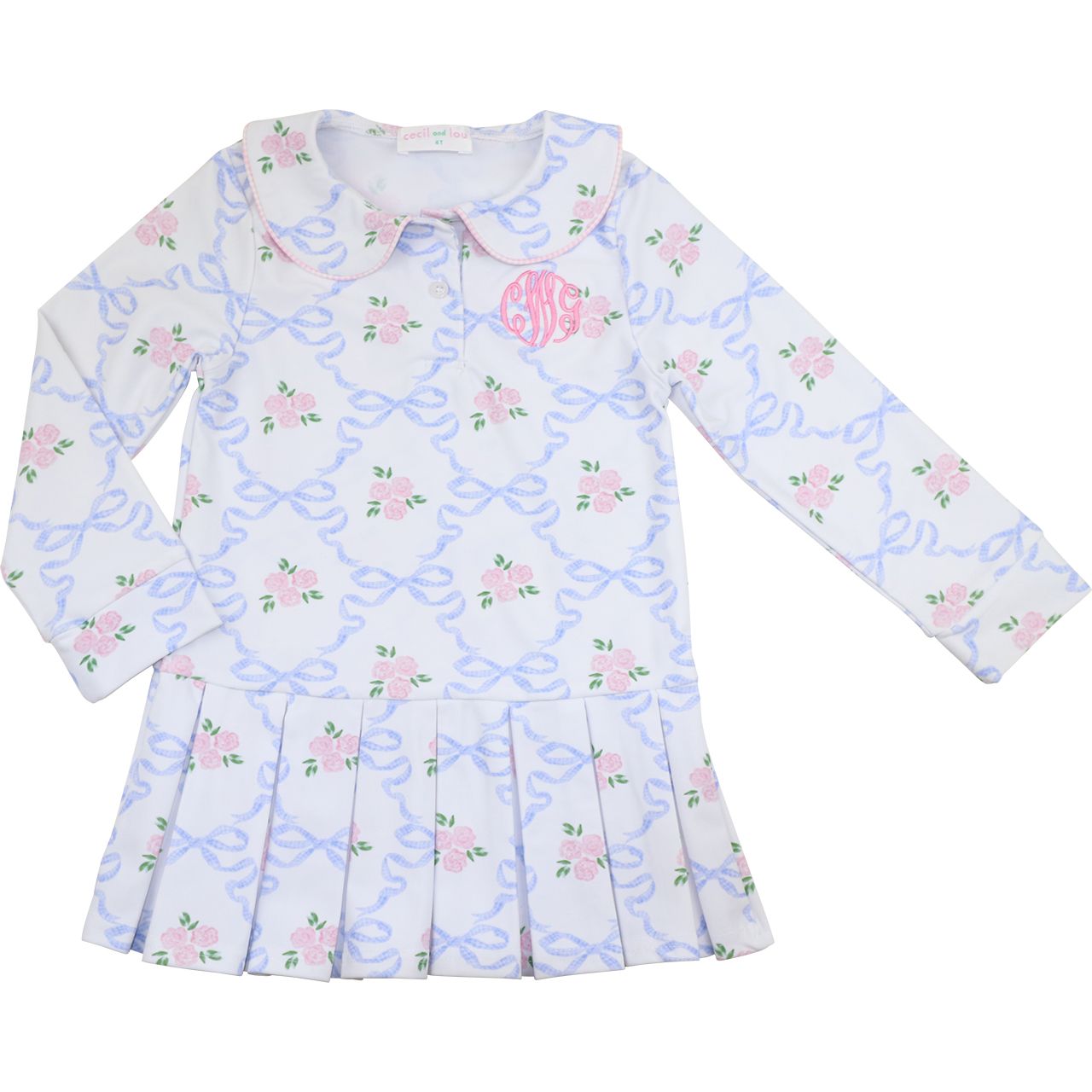 Rose And Bow Lycra Tennis Dress