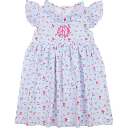 Rose Print Knit Dress