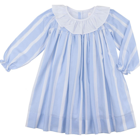 Blue And White Striped Dress