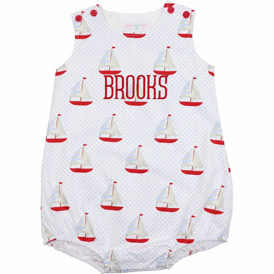 Sailboat Print Knit Bubble2