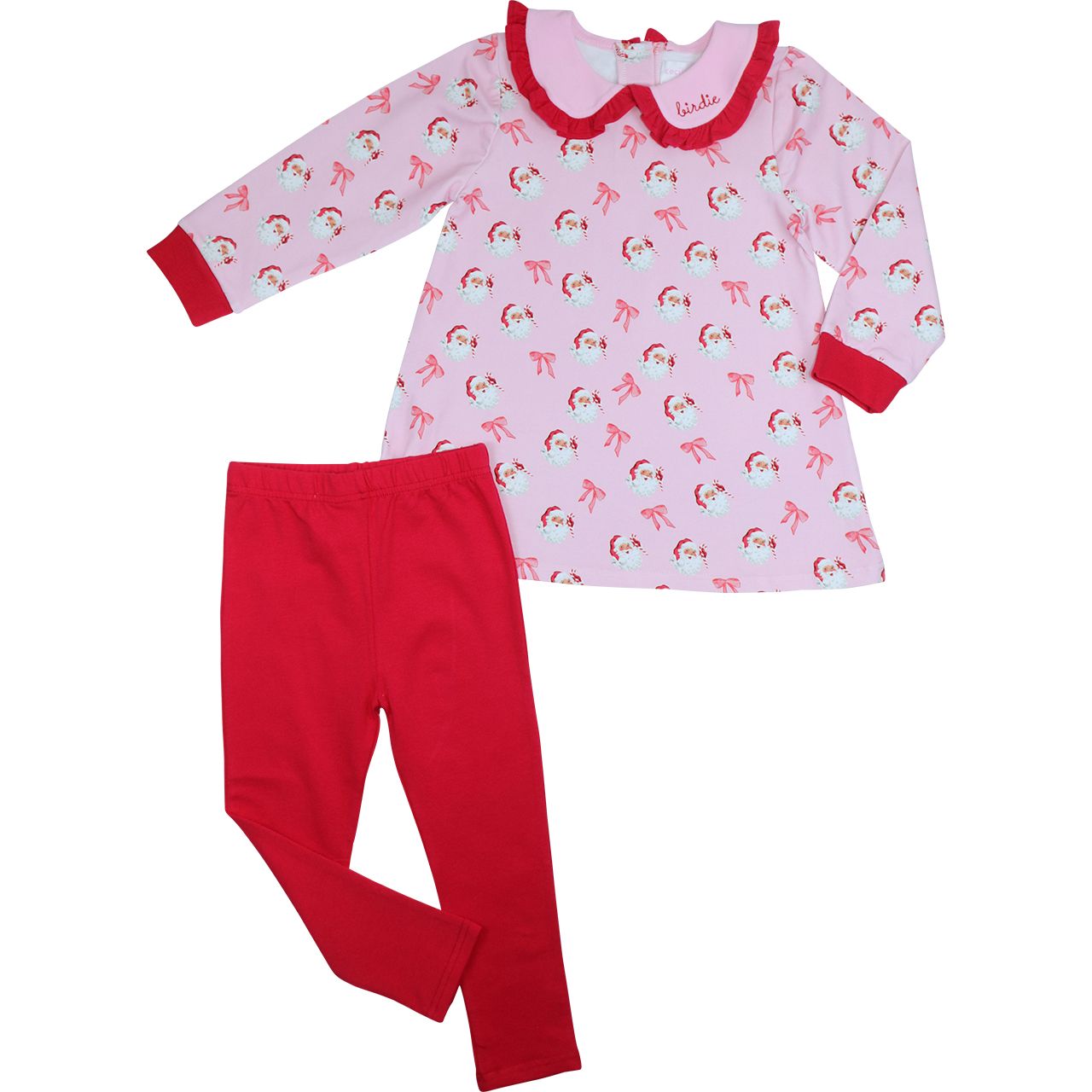 Santas And Bows Knit Legging Set