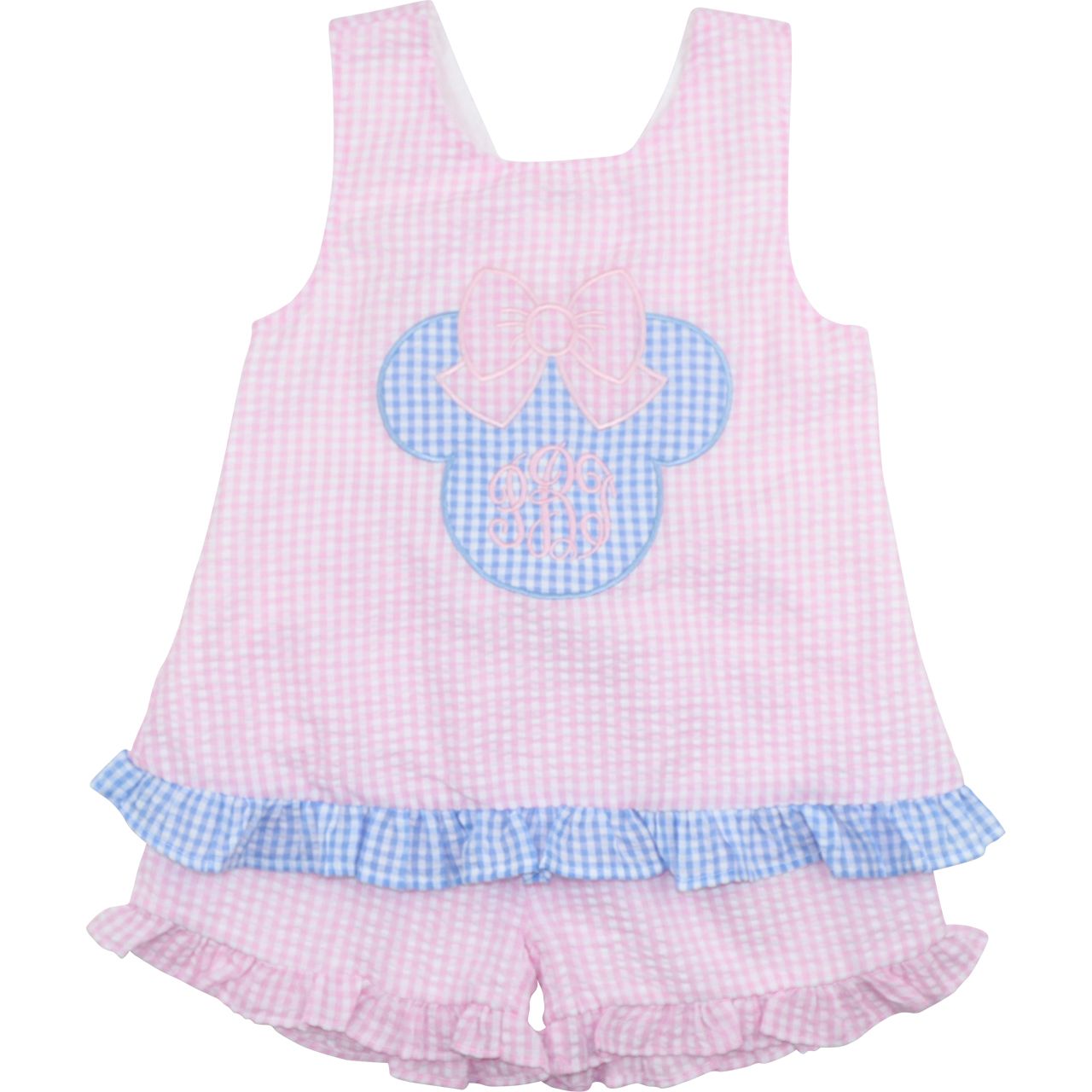 Seersucker Mouse Ears Short Set