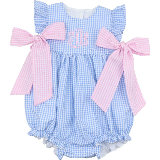 Seersucker Side Tie Bubble