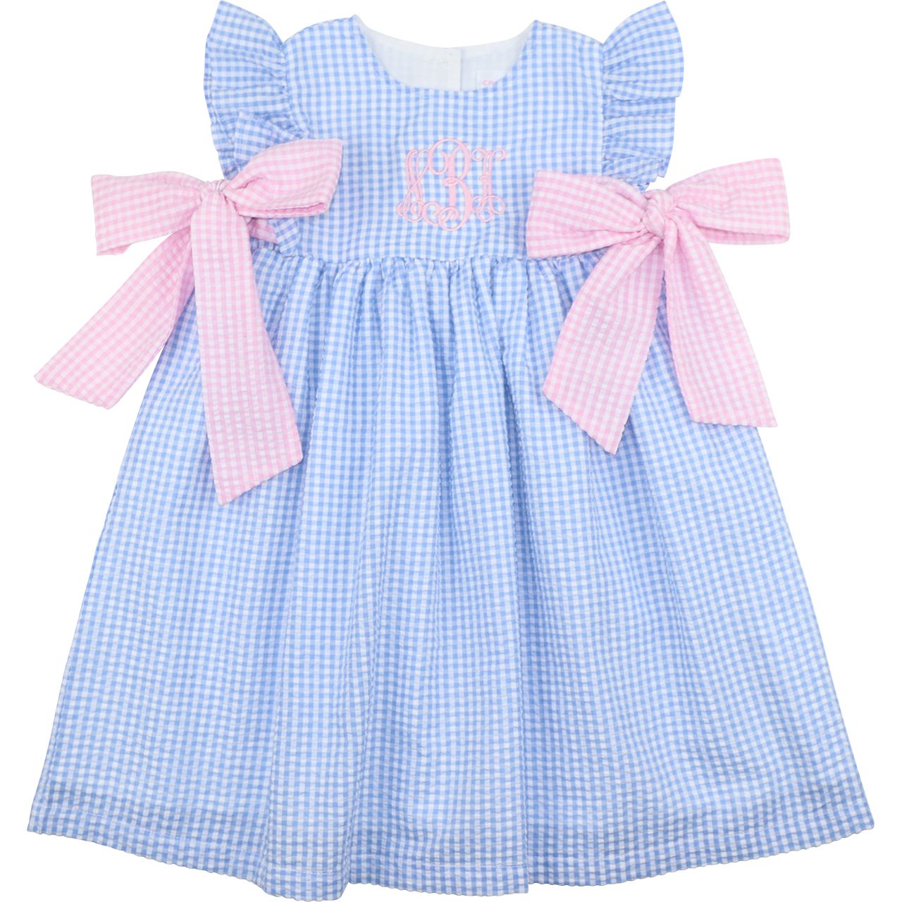 Seersucker Side Tie Dress