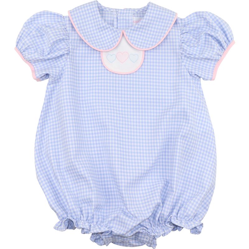 Shadow Embroidered Heart Tab Bubble