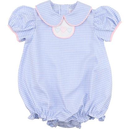 Shadow Embroidered Heart Tab Bubble