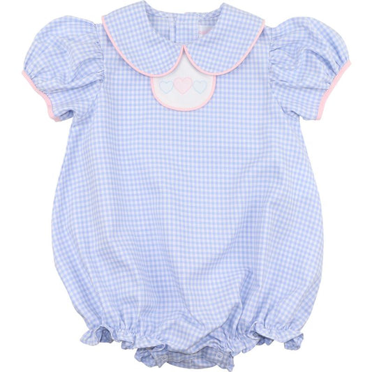 Shadow Embroidered Heart Tab Bubble