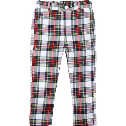 Green And Red Plaid Pants