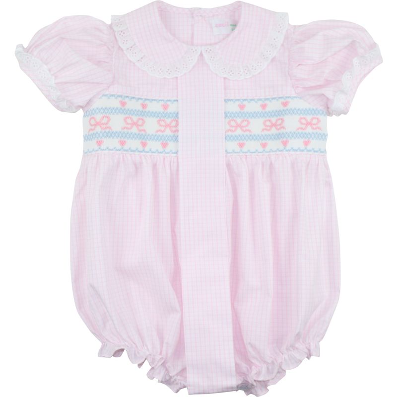 Smocked Bows And Hearts Bubble