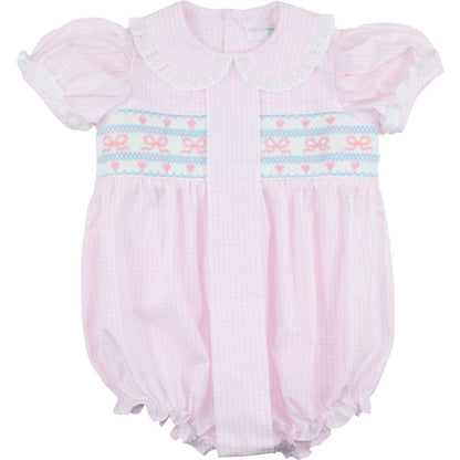 Smocked Bows And Hearts Bubble