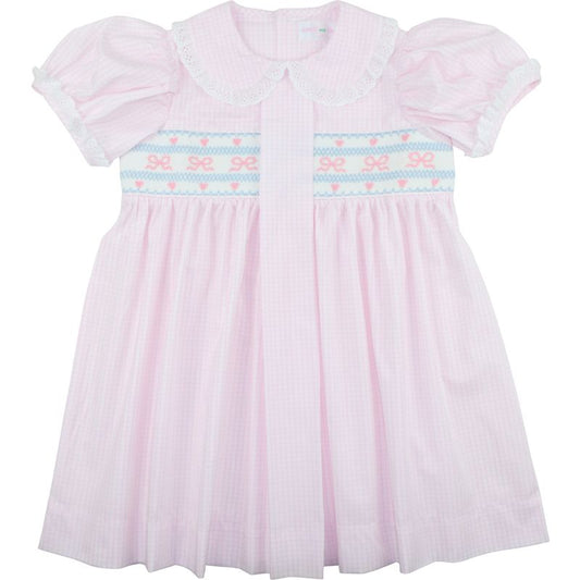 Smocked Bows And Hearts Dress