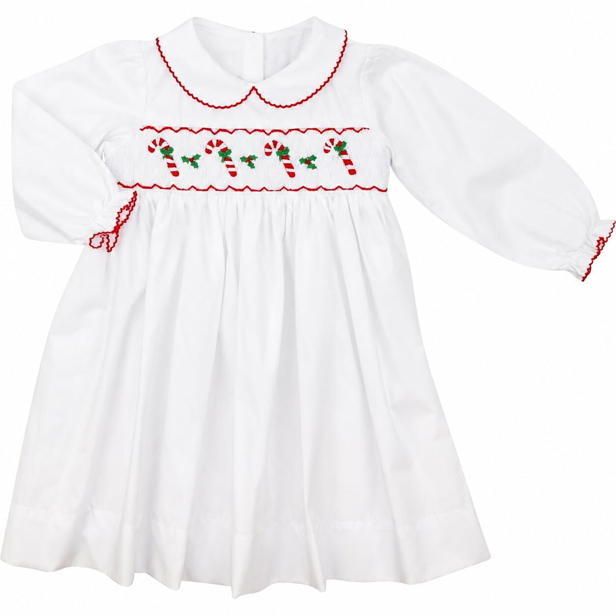 Smocked Candy Cane Dress
